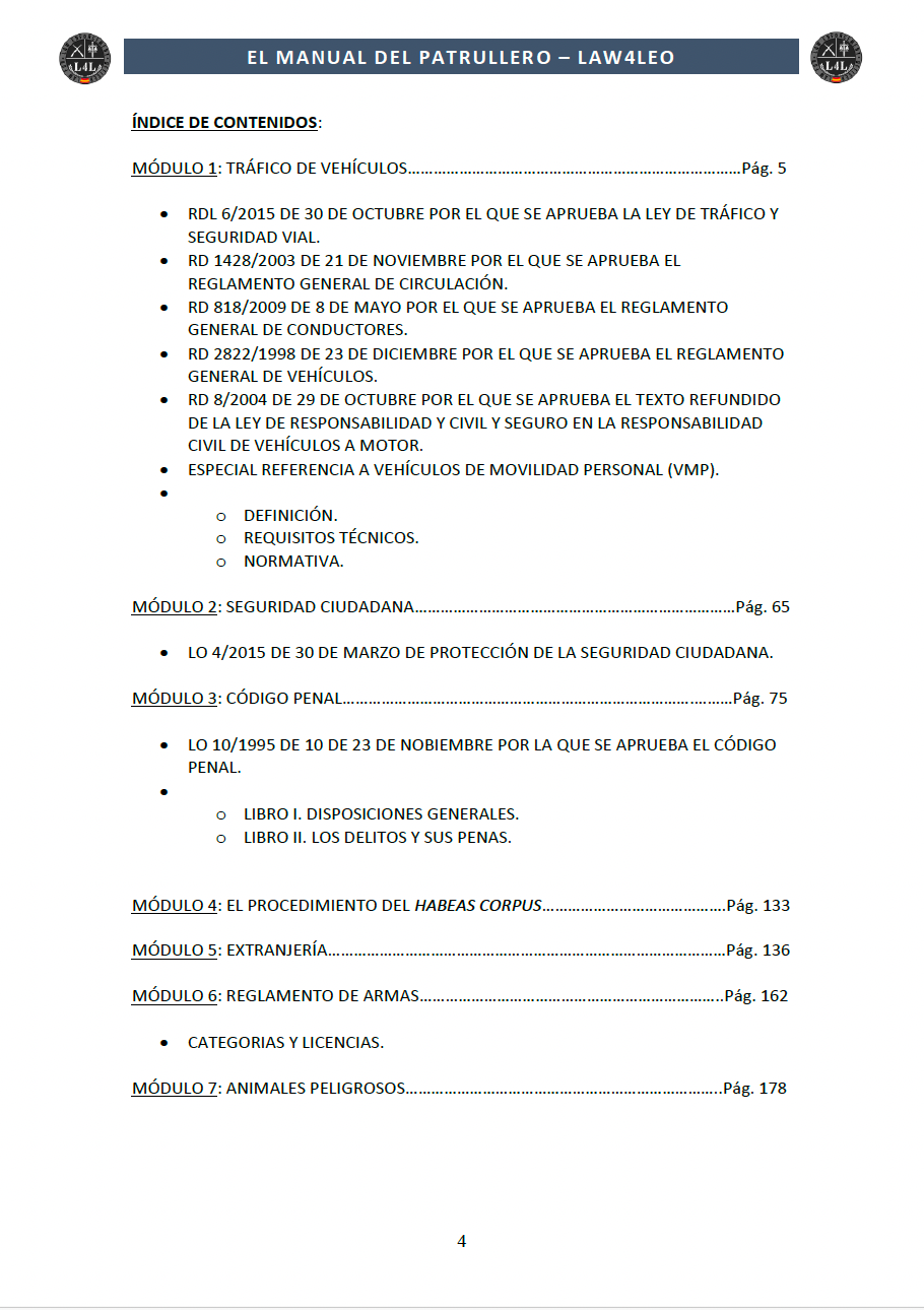 Manual para policias y opositores